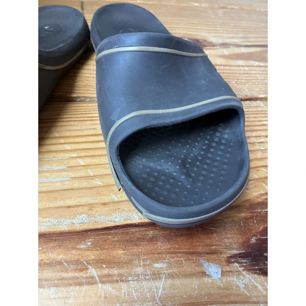 Crocs Slide Sandals Men Size 12 Black Comfy Blokecore Sporty Athleisure